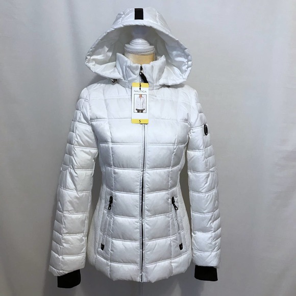 Nautica Jackets & Blazers - Nautica NWT White Puffer Water Resistant Jacket Women Various